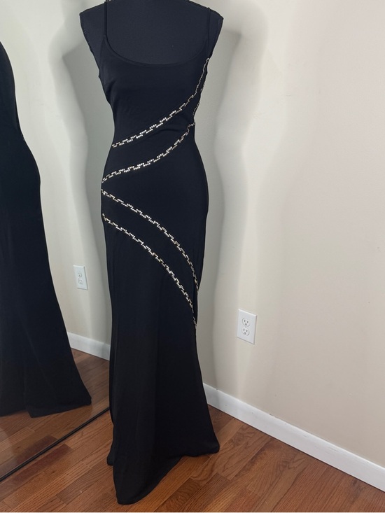 Cache Dresses & Skirts - Cache Vintage Y2K Diamond Studded Maxi Dress Size XS